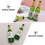 80Pcs Green Mini Bottles Model Resin Miniature House Decor 9