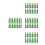 80Pcs Green Mini Bottles Model Resin Miniature House Decor 11