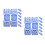 16Pcs Blue Pc Swimming Goggles Buckles Quick Release Adjustable Clips 7