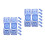 16Pcs Blue Pc Swimming Goggles Buckles Quick Release Adjustable Clips 8