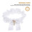 Bowknot Garters Wedding Leg Ornament White 1 Set 3