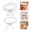 Bowknot Garters Wedding Leg Ornament White 1 Set 8