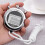 2Pcs Silver Electronic Stopwatch Timer Portable Referee Sports Timer 2