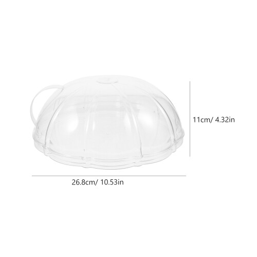 Couvercle Anti-Éclaboussures Micro-Ondes Transparent Réutilisable 2