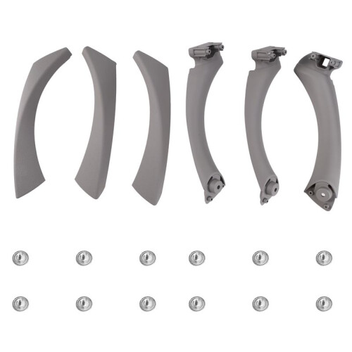 Door Pull Handle Set Replacement for  3 Series E90 E91 E92 316 318 320 325 328i 2004-2012 RHD Gray