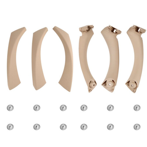 Door Pull Handle Set Replacement for  3 Series E90 E91 E92 316 318 320 325 328i 2004-2012 LHD Beige-Yellow