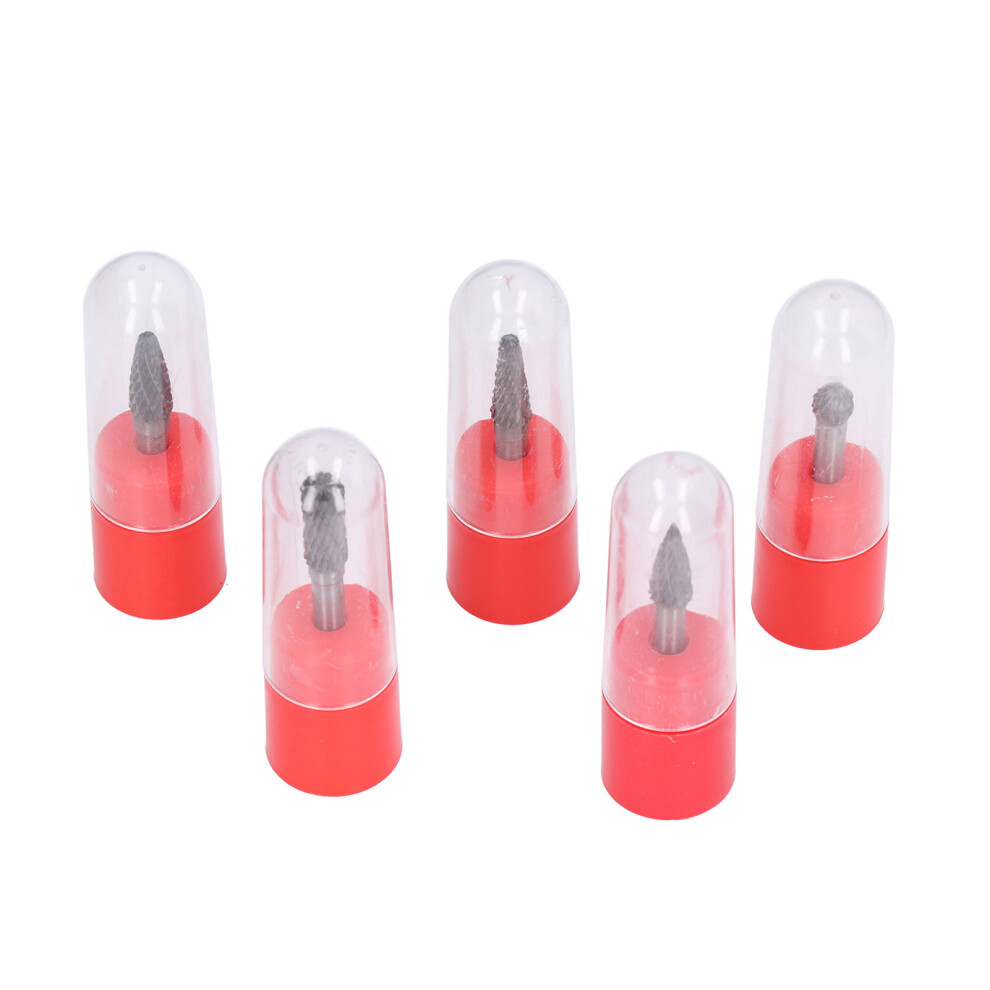 Stainless Steel Pedicure Drill Heads Carbide Nail Drill Bit1_4Inch Shank Burr Bits Tungsten Steel Manicure Tools Professional Nail Art Supplies For