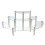 3Pièces Support Gâteau Transparent Multi-Usage Pour 2