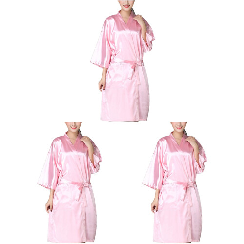 3Pièces Tablier Rose Confortable Pour Spa Et Coupe 1