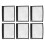Kosmetiktaschen Set transparent PVC 6er 9