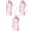 3Pièces Tablier Rose Confortable Pour Spa Et Coupe 3