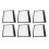 Kosmetiktaschen Set transparent PVC 6er 12
