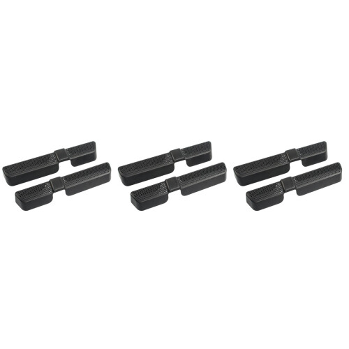 6Pièces Caches Sortie D'air ABS Noir Protection Solide 2