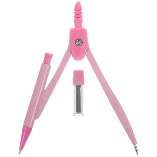 4Sets Draagbare Roze Passer Voor Studenten Tekentools 1