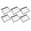 Kosmetiktaschen Set transparent PVC 6er 19