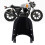 Motorcycle Windscreen Deflector for Hunter 350 2022-2024 Black PC Iron 1