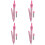 4Sets Draagbare Roze Passer Voor Studenten Tekentools 6