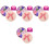 4Pièces Décorations Fleurs Violet Durable Et 4
