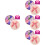 4Pièces Décorations Fleurs Violet Durable Et 7