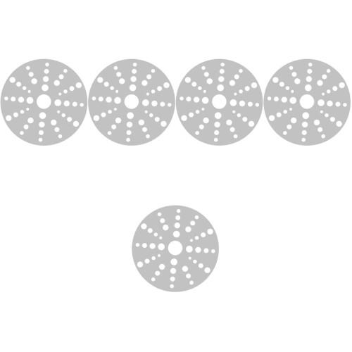 5Pièces Plaques Conduction Chaleur Induction Résistantes Argentées 2