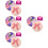 4Pièces Décorations Fleurs Violet Durable Et 8