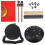 2Sets Carbon Ethereal Drum Met Geluid Zwart 2