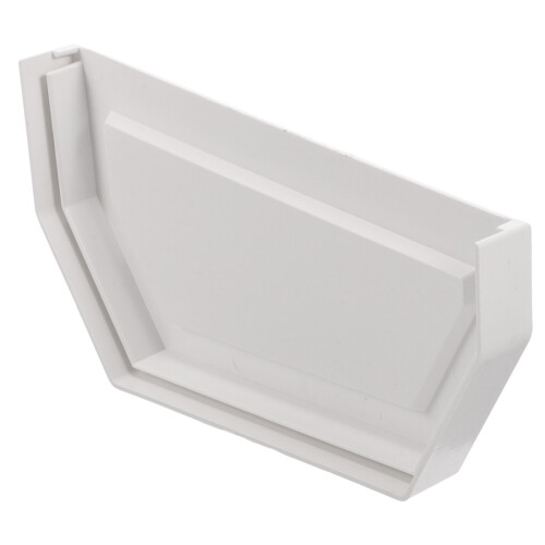 3Pièces Bouchons D'extrémité Gouttière PVC Blancs Anti- 2