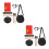 2Sets Carbon Ethereal Drum Met Geluid Zwart 8