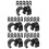 200Pièces Clips C En Noir Pour Câbles De Guide 10