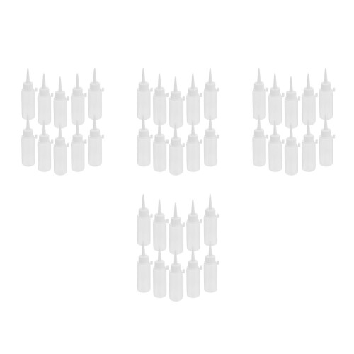 4Pièces Bouteilles Souples Ldpe Avec Bouchon Anti- 2