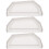 3Pièces Bouchons D'extrémité Gouttière PVC Blancs Anti- 8
