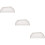 3Pièces Bouchons D'extrémité Gouttière PVC Blancs Anti- 9
