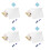 4Ensembles Stickers Tableau Effaçable PVC Plastique 9