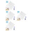 4Ensembles Stickers Tableau Effaçable PVC Plastique 10