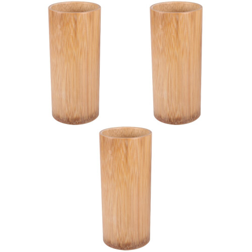 3St Premium Khaki Bamboe En Stokjes Opslagcontainer 2