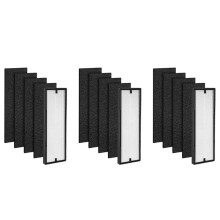 3 NEA-F1 True HEPA Vervangende Filters + 12 NEA-C1 Actieve Koolfilters, voor NEA120 & WiFi CAF-W36USW