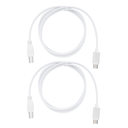 Zinc Alloy And Tpe Midi Interface Cable, Multidevice Compatibility For Midi Keyboard And Audio Interface, 2Pcs Tinplated Copper Wire Core 2