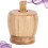 2Pièces Mortier Pilon Bois Clair Ail Pour Usage Culinaire 11