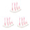 3Pièces Séchoirs Bébé Rose, Support Compact Polyvalent 3
