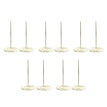 10Pcs Golden Restaurant Accessory Bill Holder Receipt Needle Folder