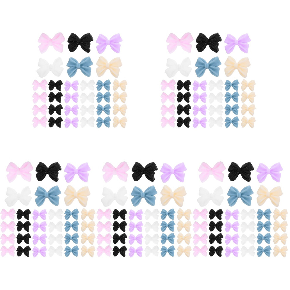 Iplusmile 150Pcs Resin Nail Charms Bow Design Small Gems For Women Nail Art