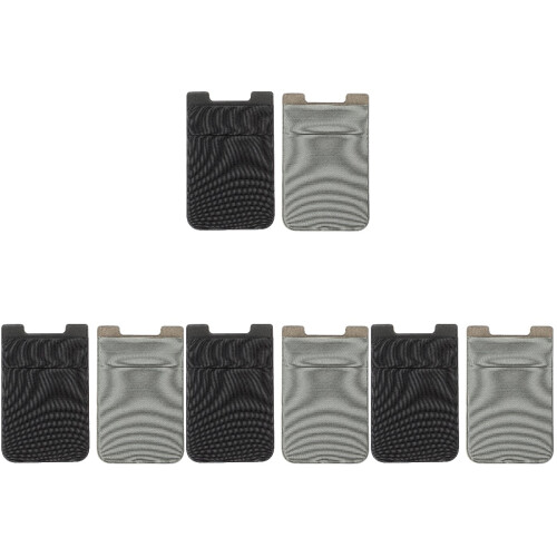 8Pcs Slim Dual-Layer Phone Wallets Credit Card Holders Assorted Colors