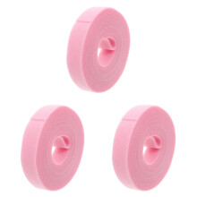 Durable Pink Cable Straps Hook and Loop Wire Organizer for Cords