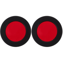 2Pcs Telescope Filter Covers Red Aluminum Glass for Photo Observation