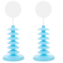 2Pcs Blue Tabletop Cake Pops Stand Multi-Layer Plastic Lollipop Holder