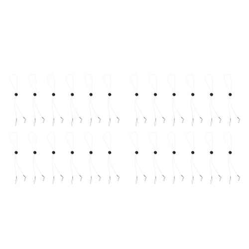 24Pcs Practical White Mask Holder Adjustable Rope Belt for Mask Use 1