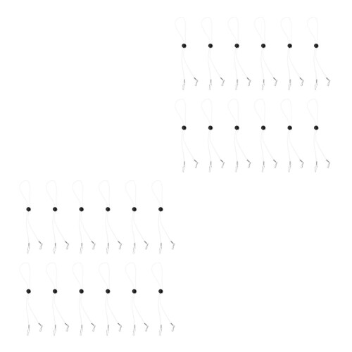 24Pcs Practical White Mask Holder Adjustable Rope Belt for Mask Use 2