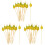 300Pièces Piques Bois Naturel Portable Accessoires 5