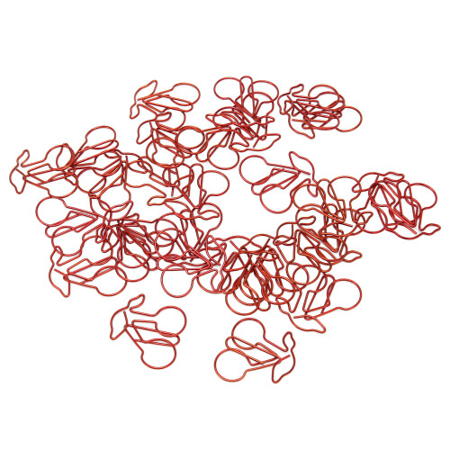 50PCS Fruit-Shaped Plastic Wire Paper Clips - Portable Document Organizer