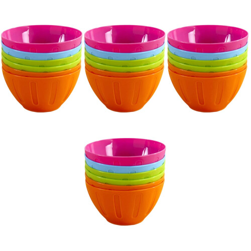 48Pcs Assorted Color Bowls Reusable for Household Use 1